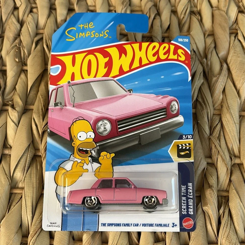 Hot Wheels Simpsons Family Cartoon Pink Car Hotwheels Diecast Collectible Toy 🆕